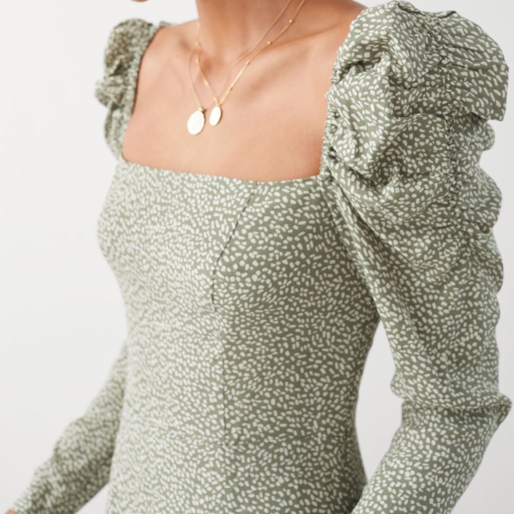 & Other Stories puff sleeve dress